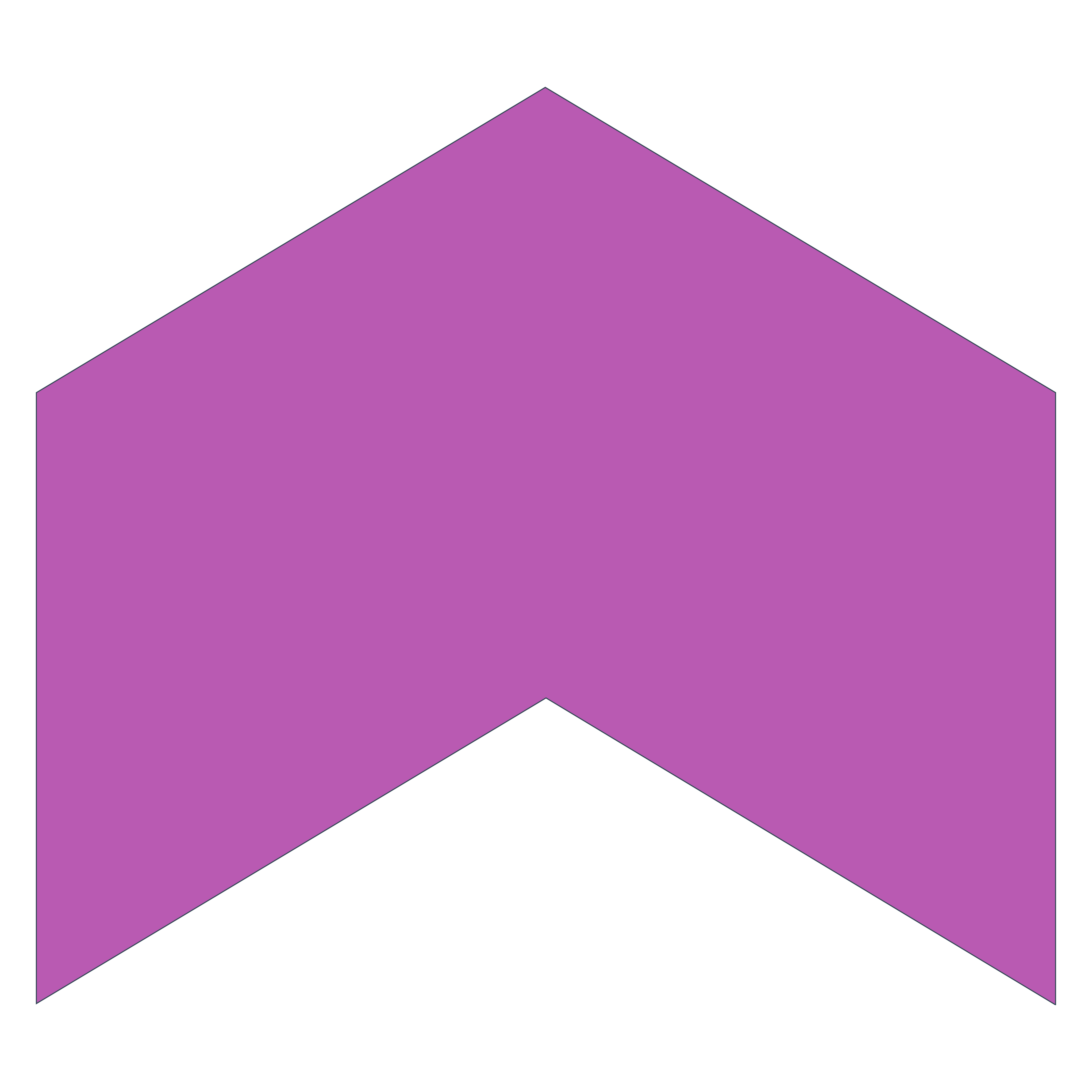 Chevron shaped representation of award